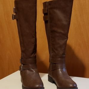 Torrid wide calf tall brown boots size 8.5